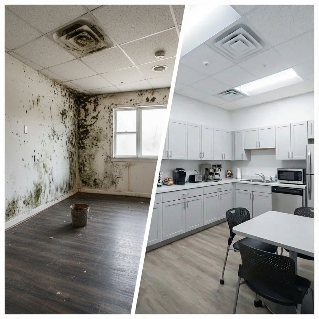 Mold Inspection & Moisture Assessment restoration — home kitchen of colonial residence in Saddle River, NJ